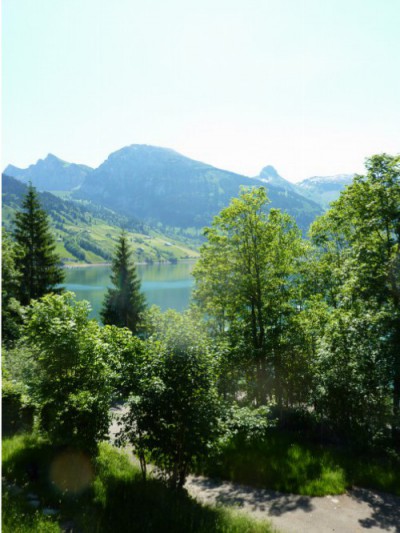 Das «Haus am See» bietet eine fantastische Aussicht auf den Wägitaler-See und die Glarner Bergwelt